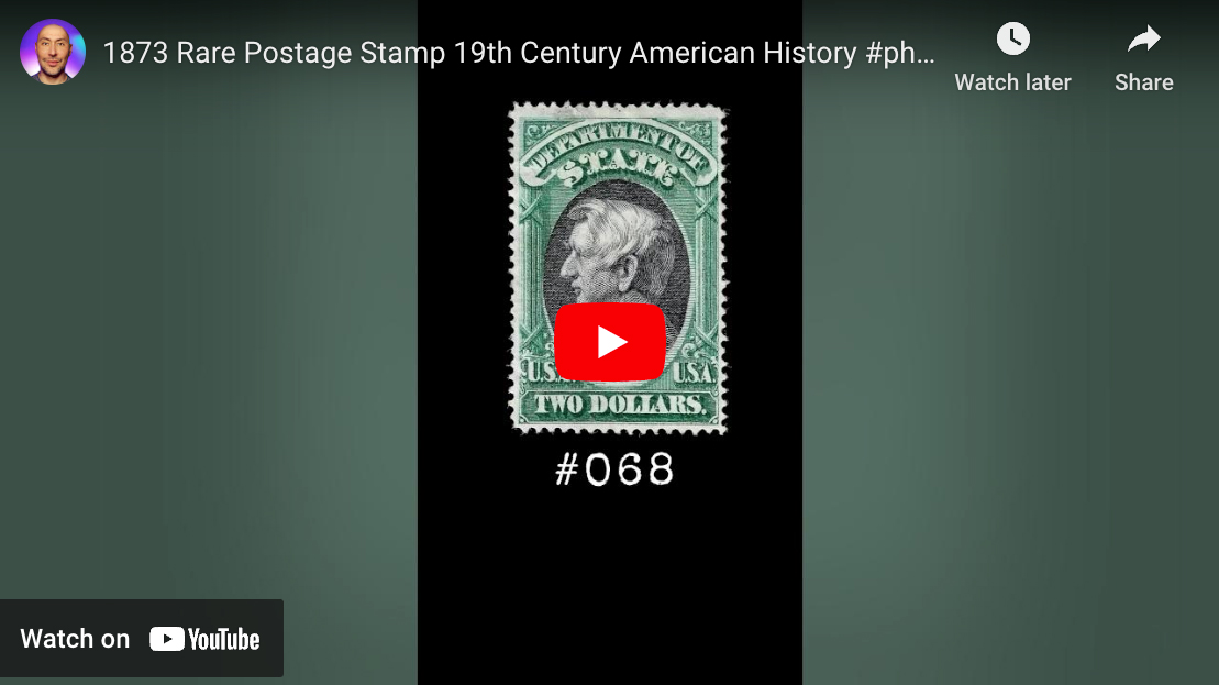 1873 Rare Postage Stamp 19th Century American History (Scott #O68)