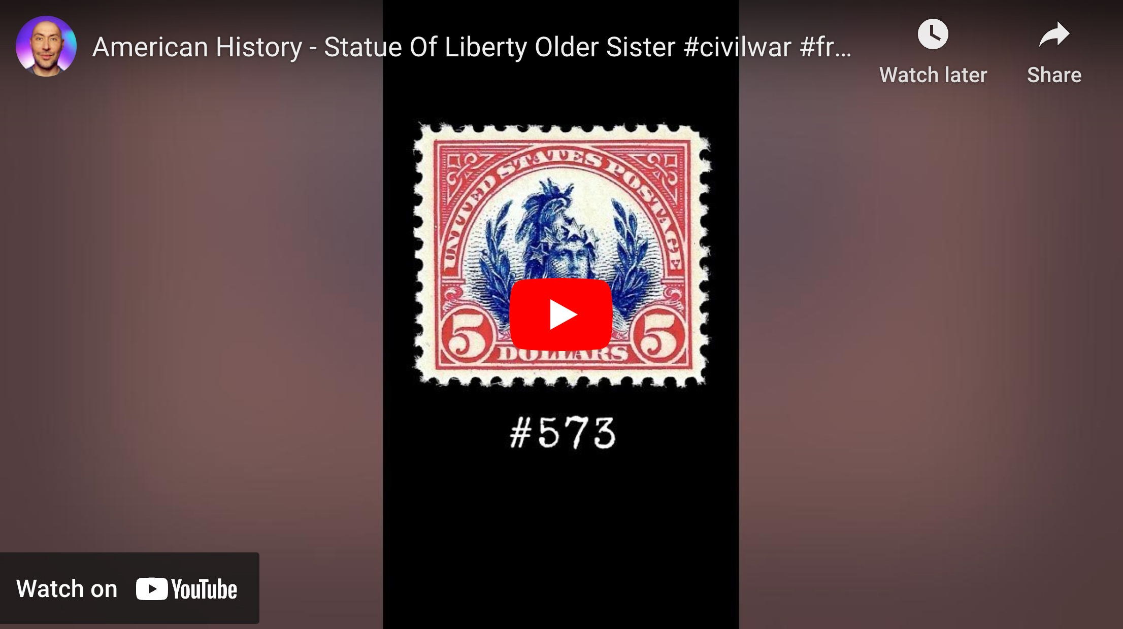 American History – Statue Of Liberty Older Sister (Scott #573)