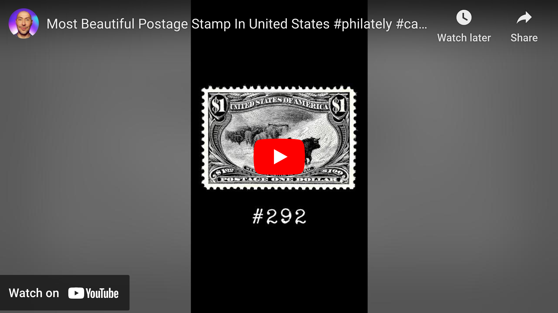 American History – 1898 Western Migration Postage Stamp (Scott #292)