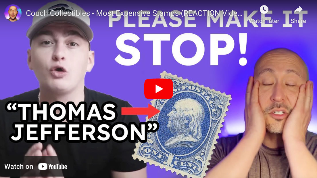 Couch Collectibles – Most Expensive Stamps (REACTION Video)