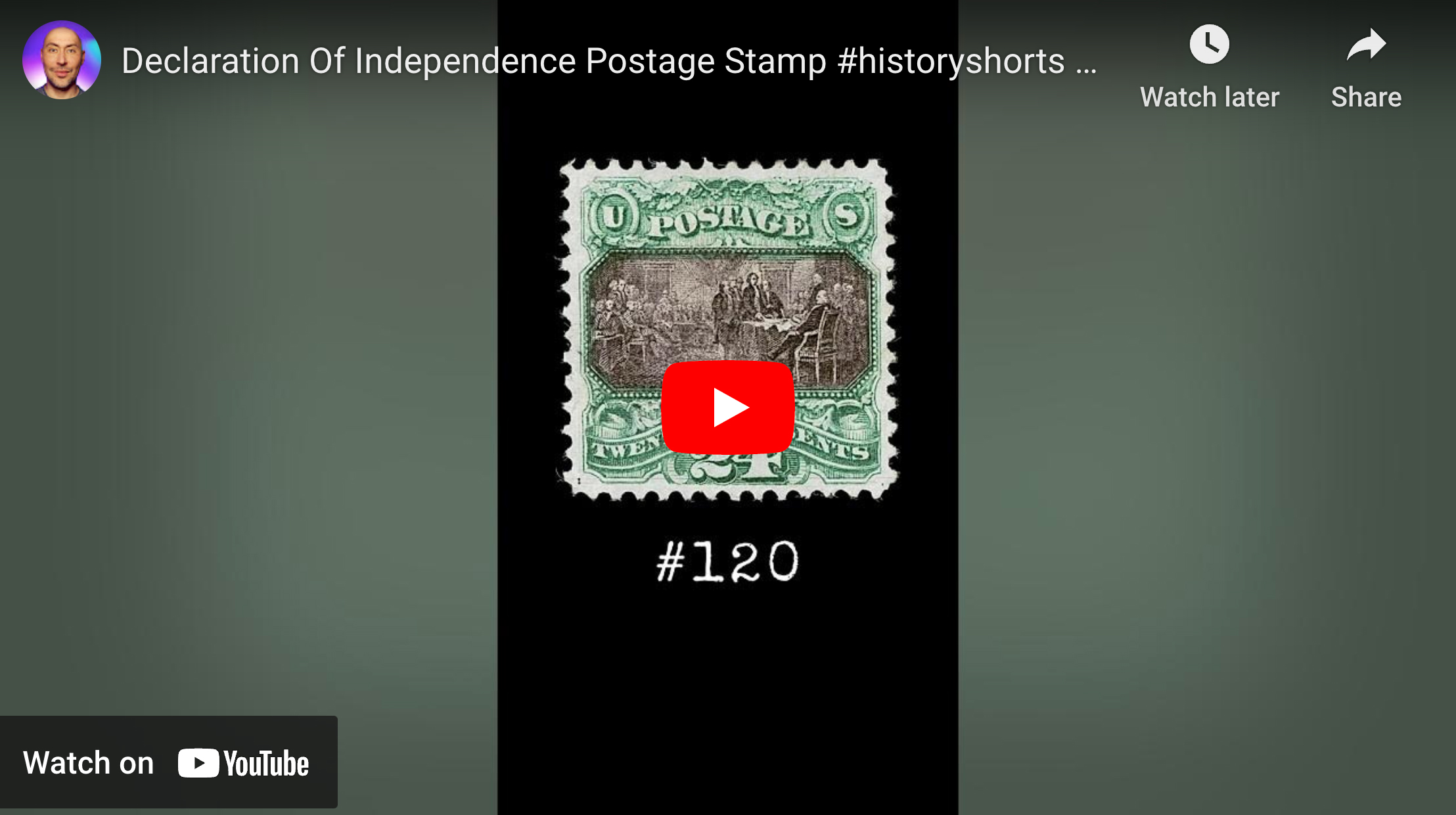 Declaration Of Independence Postage Stamp (Scott #120)