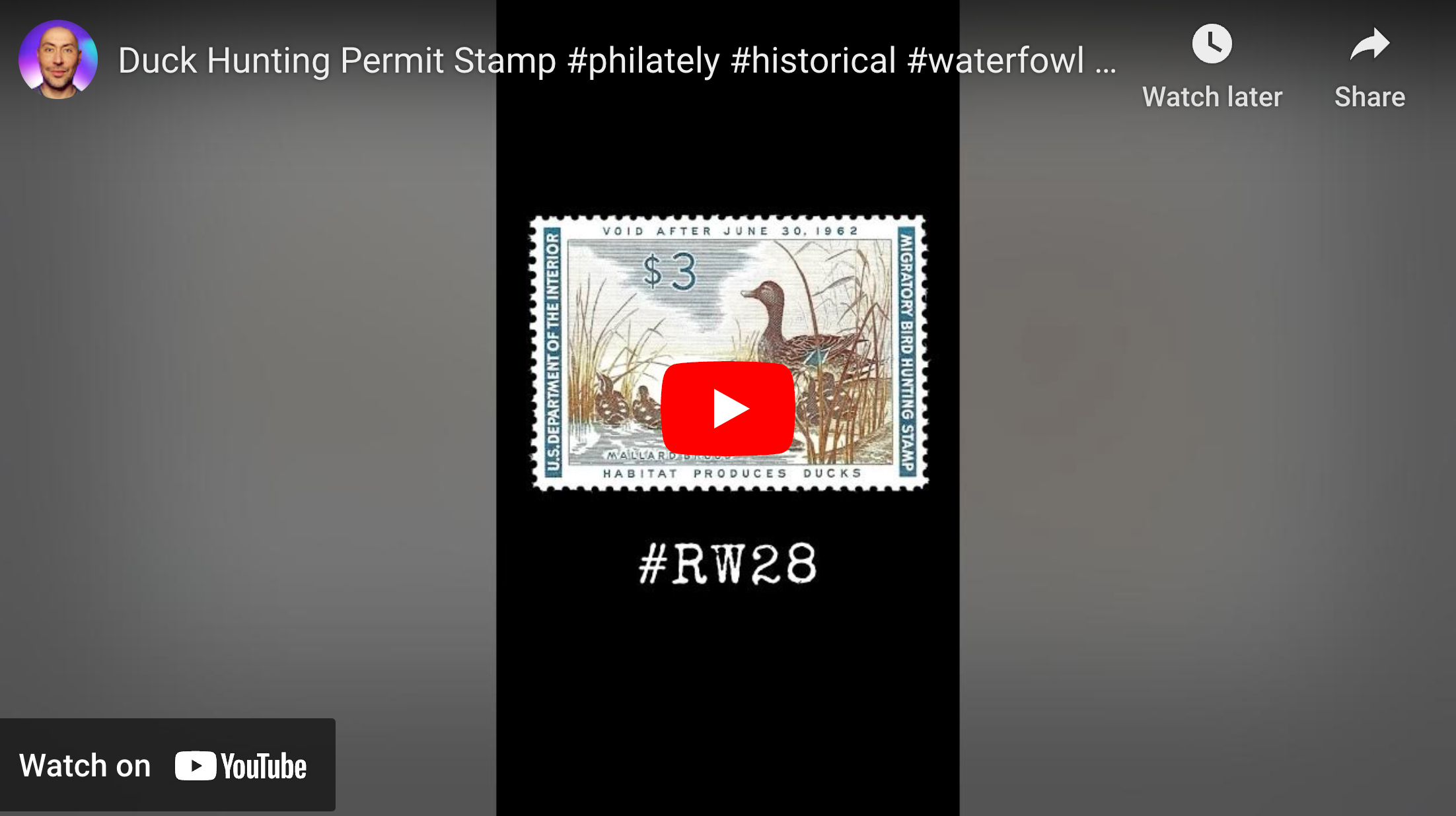 Duck Hunting Permit Stamp (Scott #RW28)