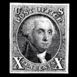 #4 Reissue united states stamp scott #4
