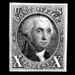 #4 Reissue united states stamp scott #4