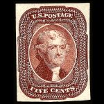 #12 Type I united states stamp scott #12