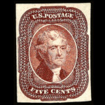#12 Type I united states stamp scott #12