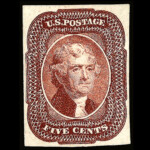 #12 Type I united states stamp scott #12