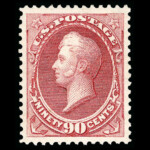 #166 Rose Carmine united states stamp scott #166