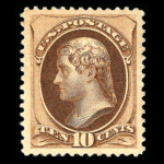 #187 Soft Porous Paper united states stamp scott #187