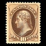 #187 Soft Porous Paper united states stamp scott #187