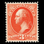 #214 Vermillion united states stamp scott #214