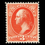 #214 Vermillion united states stamp scott #214