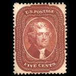 #28A Type I Indian Red united states stamp scott #28A