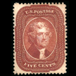 #28A Type I Indian Red united states stamp scott #28A