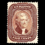 #29 Type I Brown united states stamp scott #29