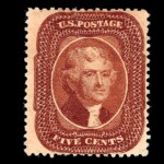 #30 Type II Orange Brown united states stamp scott #30