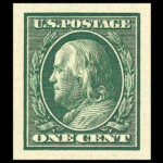 #343 Imperf Wmk 191 united states stamp scott #343
