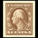 #346 Imperf Wmk 191 united states stamp scott #346