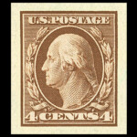 #346 Imperf Wmk 191 united states stamp scott #346