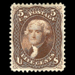 #76 Brown united states stamp scott 76