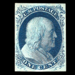 #8 Type III united states stamp scott #8