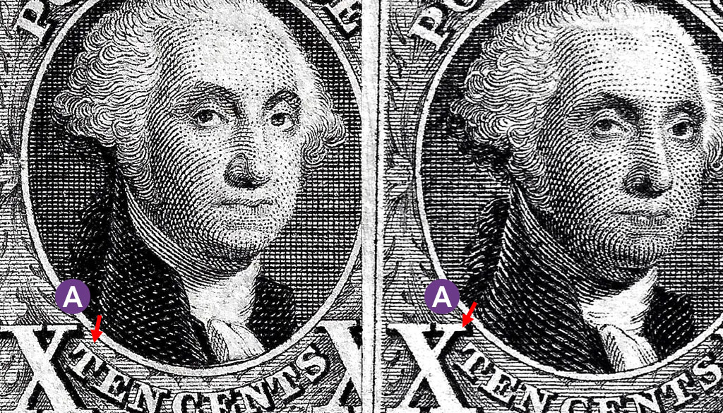 scott 2 vs scott 4 stamps