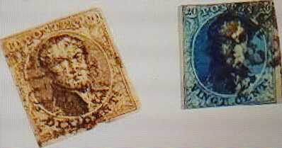 Dennis's stamps close up