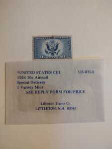 1934 US 16cent airmail